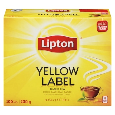 Lipton Yellow Label Black Tea 200 g, $4.00/100g