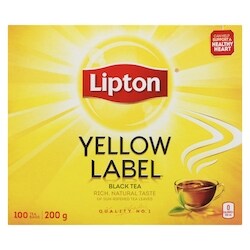 Lipton Yellow Label Black Tea - 200 g | Dominion Stores of