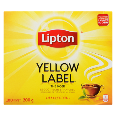 Yellow label thé noir