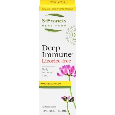 St Francis Herb Farm Deep Immune Tincture Immune Support Licorice-Free 50 ml, $51.98/100ml