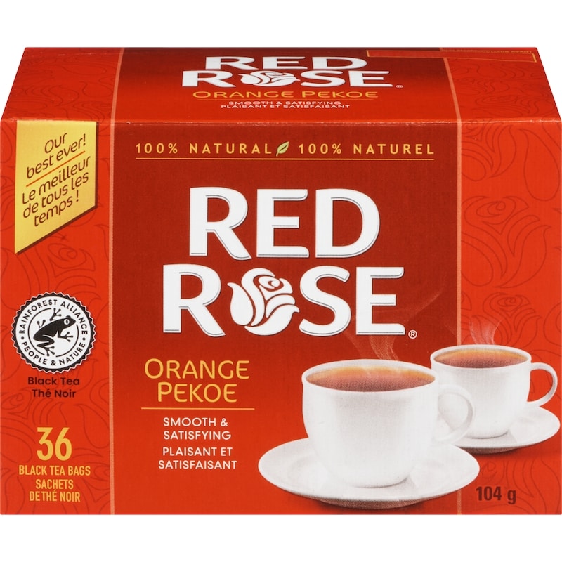 Red Rose Black Tea Bags Orange Pekoe - 36 ea | Zehrs