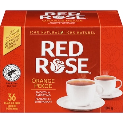 Red Rose Sachets de thé noir orange pekoe 36 ea, 0,13 $/1ch