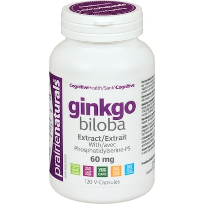 Prairienaturals Cognitive Health Ginkgo Biloba 60 Mg 120 ea, $0.17/1ea