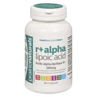 Prairienaturals Healthbasics R+ Alpha Lipoic Acid 200 Mg 60 ea, $0.62/1ea