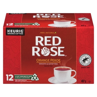 Red Rose K-Cup Pods Tea, Orange Pekoe 12 ea, $1.00/1ea