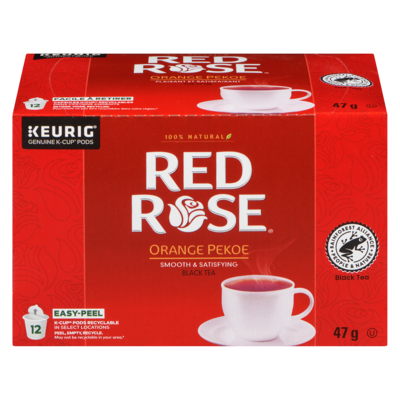 Red Rose K-Cup Pods Tea, Orange Pekoe 12 ea, $1.00/1ea
