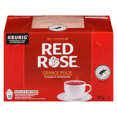 Red Rose K-Cup Pods thé Orange Pekoe 12 ea, 1,00 $/1ch