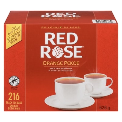 Red Rose Thé noir Orange Pekoe 216 ea, 0,06 $/1ch