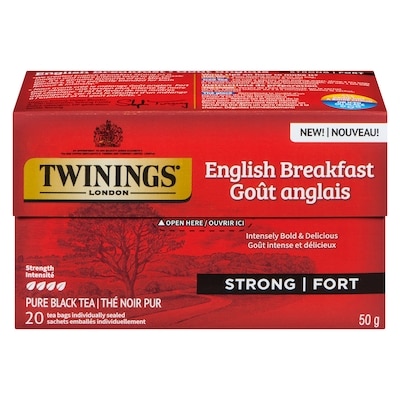 Twinings Pure Black Tea English Breakfast Strong 20 ea, $0.25/1ea