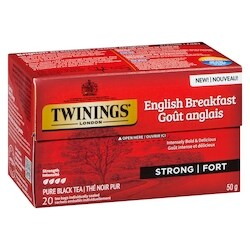 Twinings Pure Black Tea English Breakfast Strong - 20 ea | Zehrs