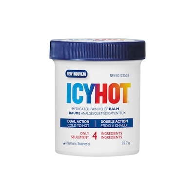 Icy Hot Medicated Pain Relief Balm, Menthol 7.6%, Methyl Salicylate 29% 100 g, $14.49/100g
