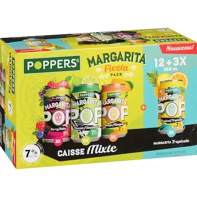 Boisson de malt alcoolisée margarita fiesta pack caisse mixte (Pièce d’identité requise au moment du ramassage)