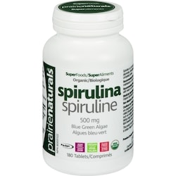 Prairienaturals Superfoods Spirulina 500 Mg Organic 180 ea, $0.12/1ea