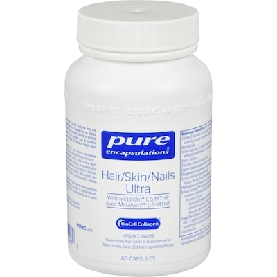 Pure Encapsulations Biocell Collagen Hair/Skin/Nails Ultra With Metafolin L-5-Mthf 1 ea, $49.99/1ea