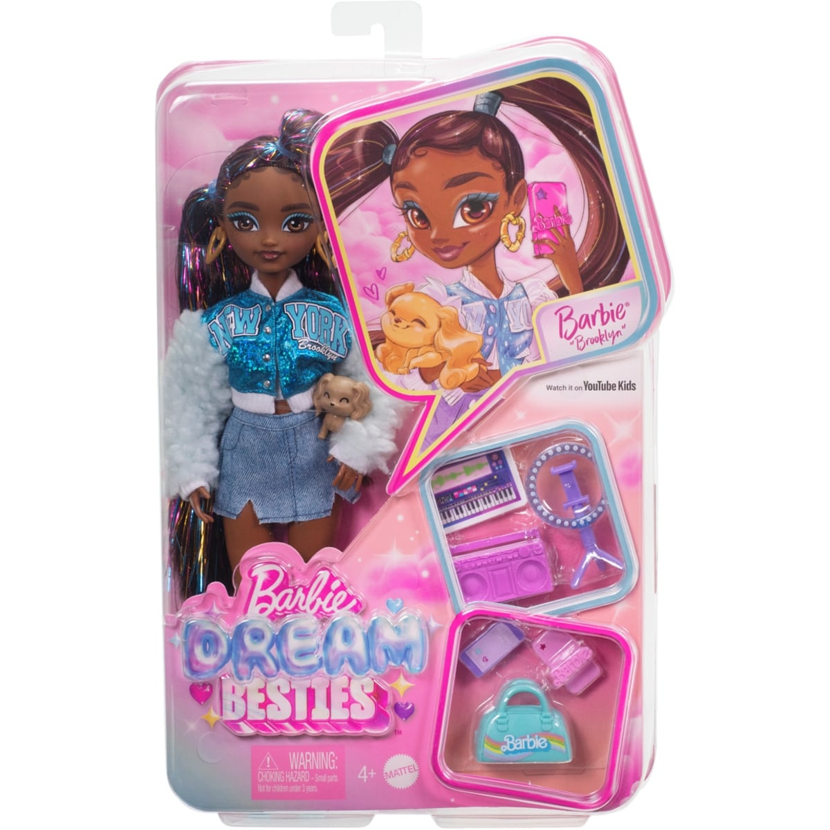 Barbie Dream Besties™ Barbie® “Brooklyn"  Doll and Accessories 1 ea, $30.00/1ea