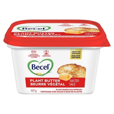 Becel Spreadable Dairy Free Plant Butter - Salted 427 g, $1.29/100g