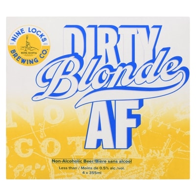 Nine Locks Non-Alcoholic Beer Dirty Blonde Af 4x355.0 ml, $1.06/100ml