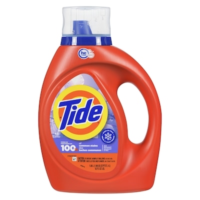 Tide Liquid Laundry Detergent 1.86 Litres, Iris Bouquet Scent, HE Compatible, Cold Water Clean Liquid Detergent, 48 Loads 1.86 l, $0.91/100ml