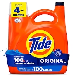 Tide Liquid Laundry Detergent, Original Scent, 100 Loads 3.9 l, $0.51/100ml