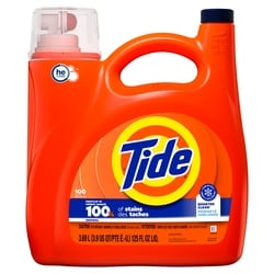 Tide Détergent à lessive liquide, parfum Original, compatible avec les laveuses HE, 100brassées 3.9 l, 0,51 $/100ml