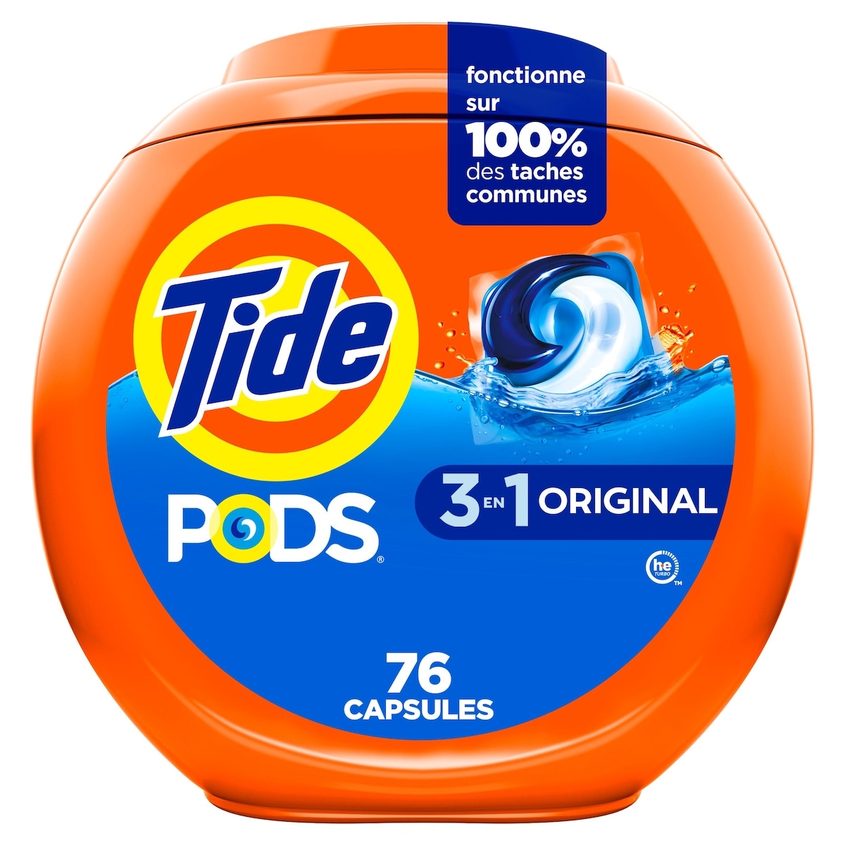 Tide Détergent à lessive Tide Pods parfum original, 76 unités 76 ea, 0,36 $/1ch