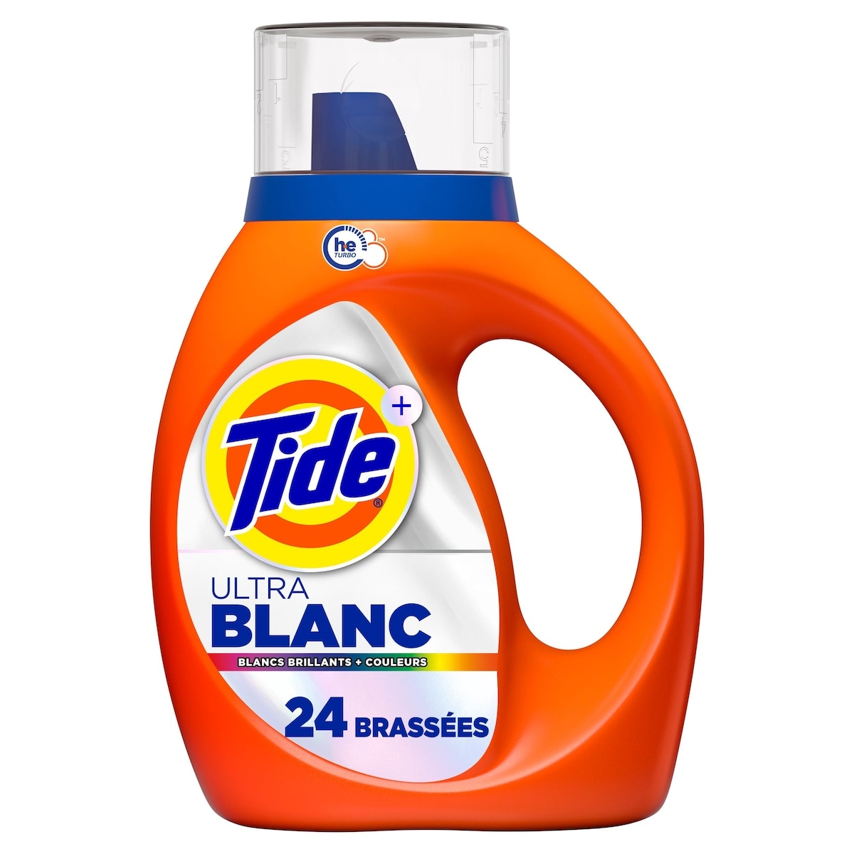 Tide Détergent à lessive liquide Plus Ultra OXI Blanc et éclatant, pouvoir détachant et blanchissant supérieur, 24 brassées 1 l, 1,30 $/100ml