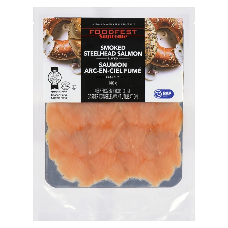 Supreme Smoked Steelhead Salmon Sliced
