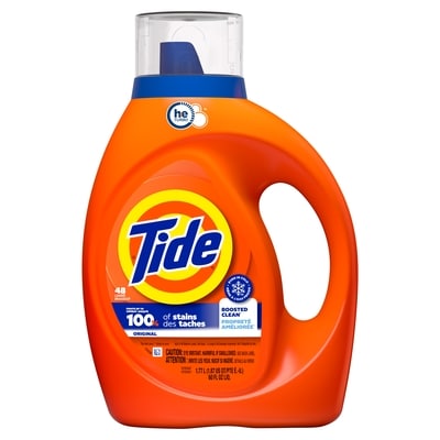 Tide Liquid Detergent, Original 48 lds 1.86 l, $0.91/100ml