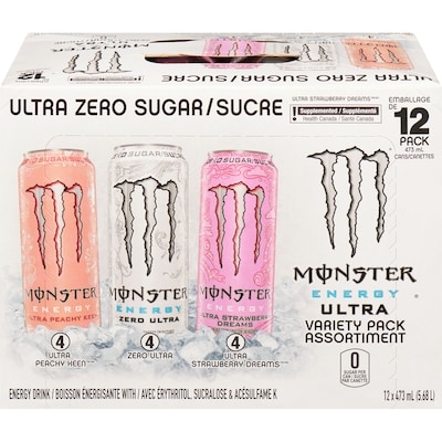 Monster Energy Ultra Variety Pack Cannettes 12x473.0 ml, 0,51 $/100ml