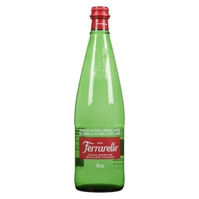 Ferrarelle Sparkling Natural Mineral Water Italian Sparkling 750 ml, $0.40/100ml