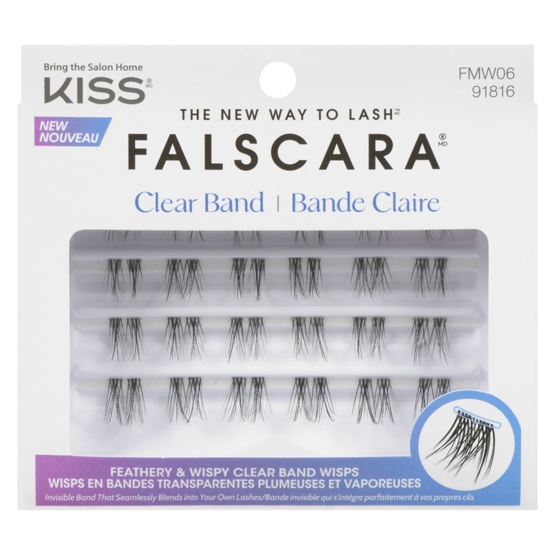 Falscara Feathery & Wispy Clear Band Wisps