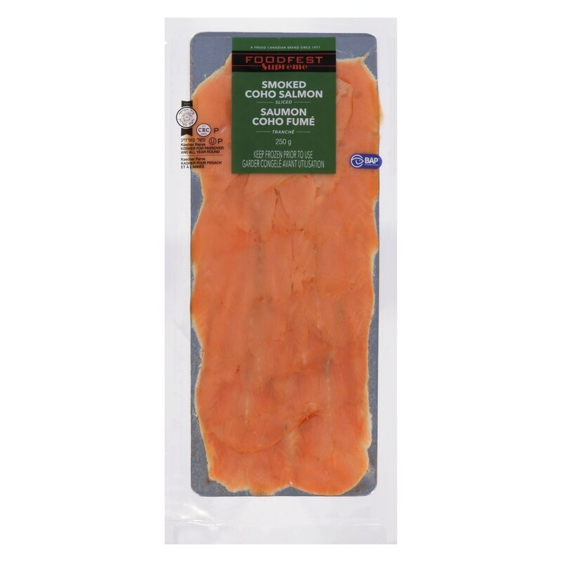 Supreme Smoked Coho Salmon Sliced