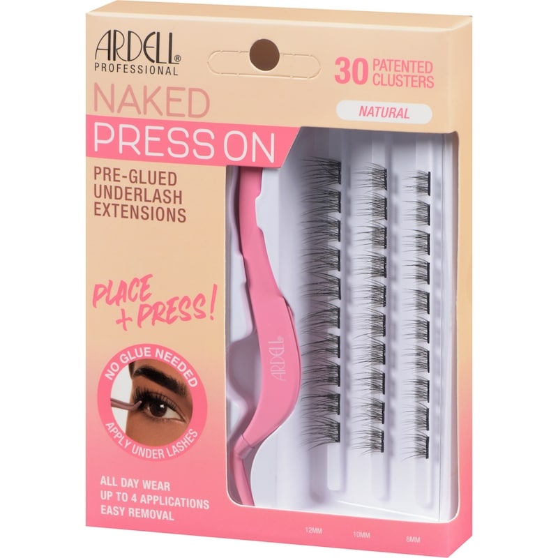 Naked Press On Pre-Glued Underlash Extensions Natural