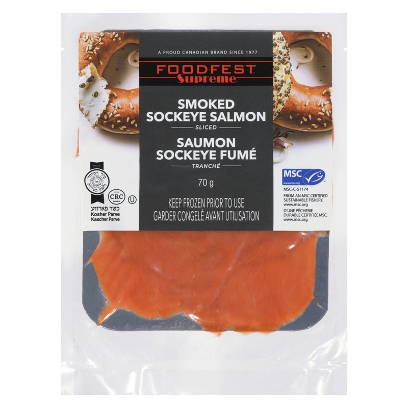 Supreme Smoked Sockeye Salmon Sliced