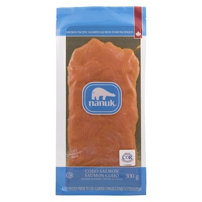 Nanuk Saumon coho fumé 300 g, 11,66 $/100g