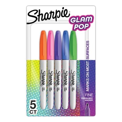 Sharpie Glam Pop Markers, 5 count 5 ea, $1.20/1ea
