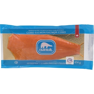 Nanuk Smoked Coho Salmon 454 g, $9.69/100g