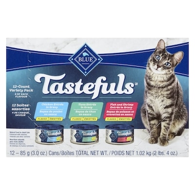 Tastefuls Natural Food For Adult Cats Paté 12-Count Variety Pack