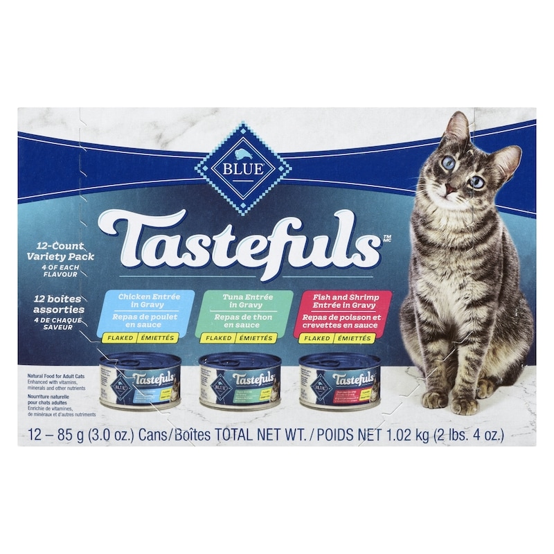 Tastefuls Natural Food For Adult Cats Paté 12-Count Variety Pack