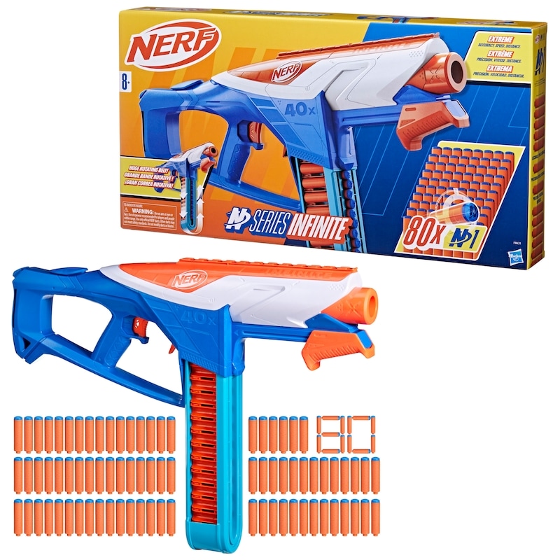 Nerf N Series Infinite Blaster and 80 N1 Darts