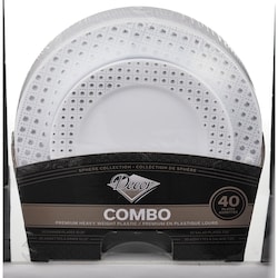 Decor Premium Heavy Weight Plastic, 40 Plates 1 ea, $19.99/1ea