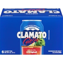 Mott’s Caesar boisson de malt alcoolisée l'original caisse (Pièce d’identité requise au moment du ramassage) 6x341.0 ml, 0,73 $/100ml