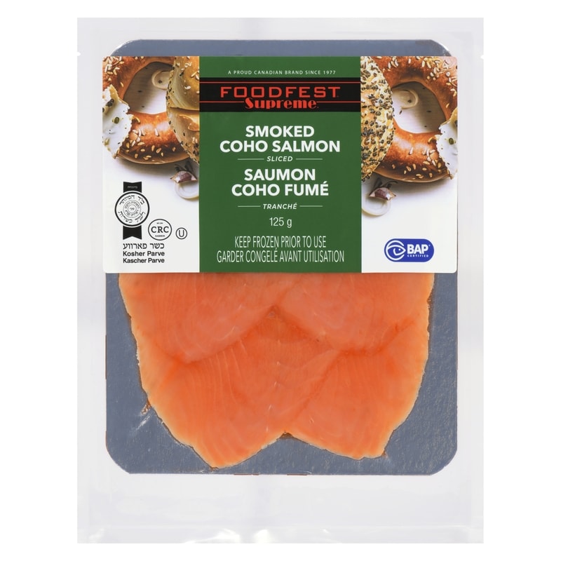 Supreme Smoked Coho Salmon Sliced