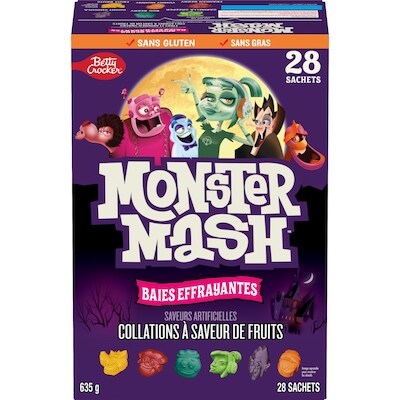 Betty Crocker Monster mash collations à saveur de fruits baies effrayantes 635 g, 2,60 $/100g