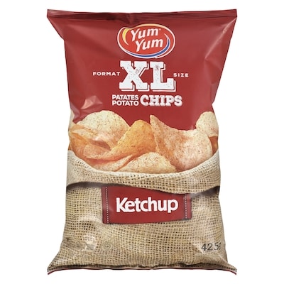 Yum Yum Potato Chips XL, Ketchup 425 g, $1.18/100g