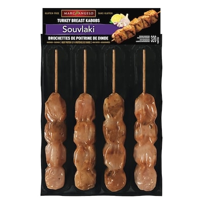 Marcangelo Souvlaki Turkey Breast Kabobs 320 g, $3.44/100g