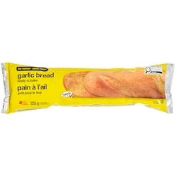 No Name Ready to Bake Garlic Bread 325 g, $0.77/100g