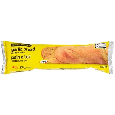 No Name Ready to Bake Garlic Bread 325 g, $0.92/100g