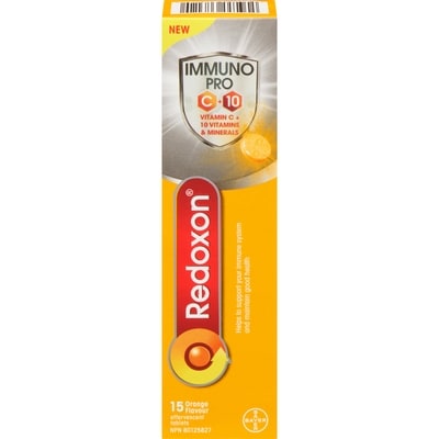 Redoxon Immuno Pro Effervescent Tablets Orange Flavour 15 ea, $0.60/1ea