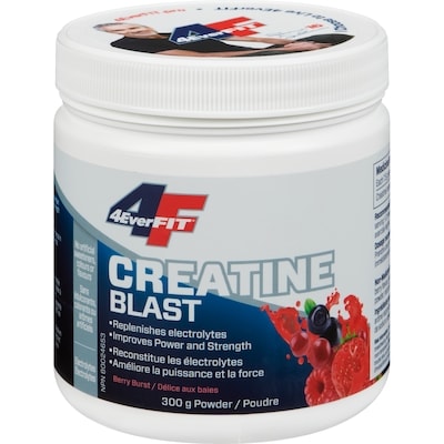 Prairienaturals Creatine Blast Powder Berry Burst 300 g, $13.33/100g